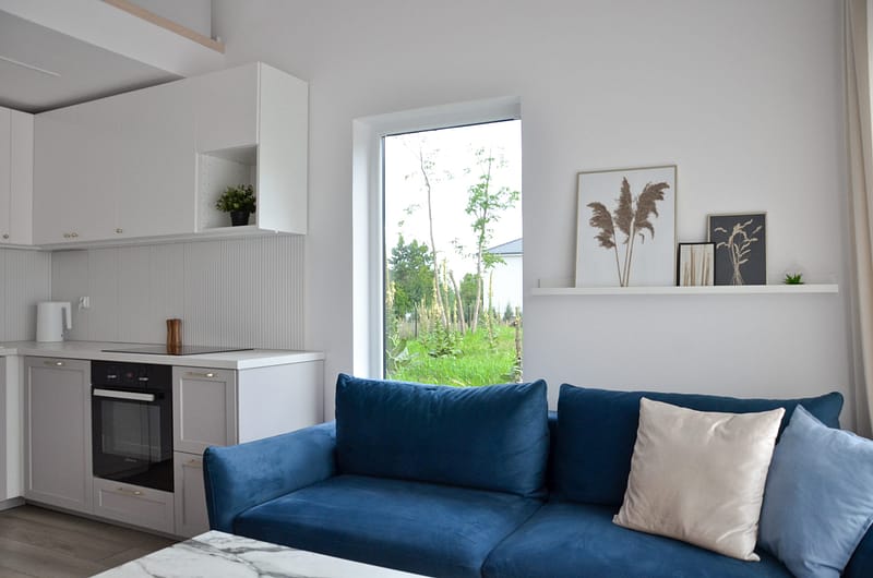 domek na wynajem sofa salon